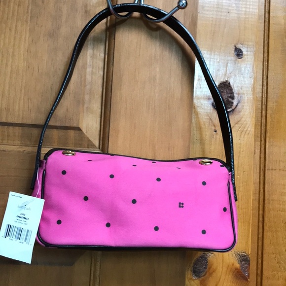 Kate Spade Mini Pink With Black Polka Dots Bag - Picture 3 of 6
